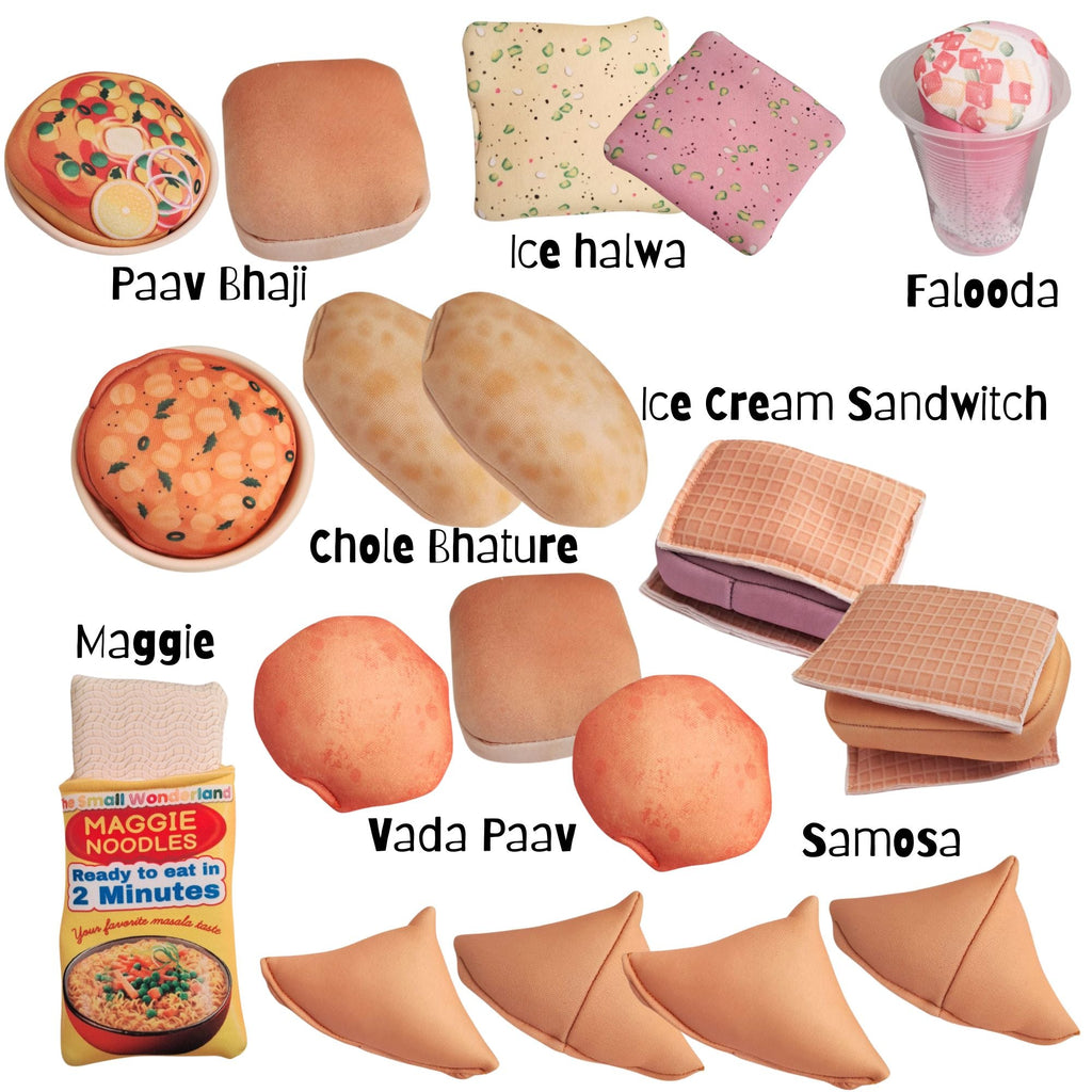 The Small Wonderland Aamchi Mumbai Pretend Play Food Toys- Indian food inspired kitchen toys