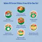 The Small Wonderland Mahabali set-33 Piece Set south Indian food inspired pretend play food set