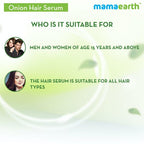Mamaearth Onion Hair Serum For Strong , Frizz Free Hair