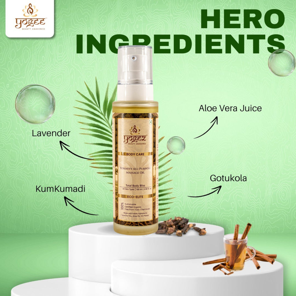 Yogez Serenity All-Purpose Massage Oil