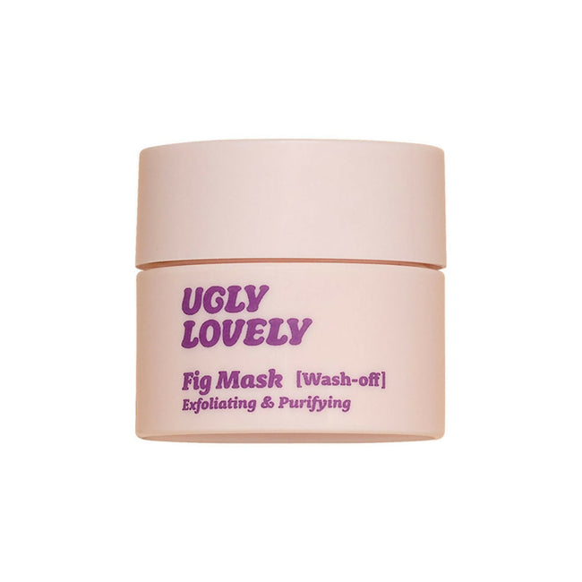 The Face Shop Vegan Ugly Lovely Fig Wash Off Mask with Peptides - Korean Exfoliating Scrub for Pores Hover Image
