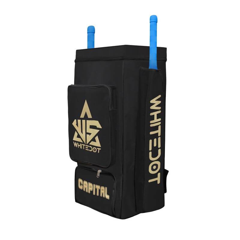 Whitedot Sports Capital Duffle Cricket Kitbag (Black)