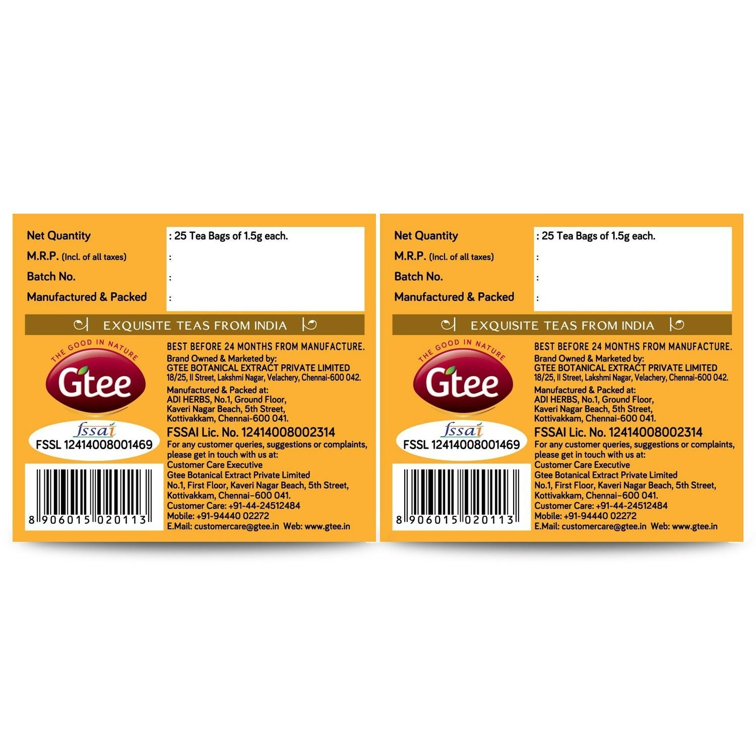 Gtee Chamomile Green Tea Bags for Stress Relief and Good Sleep