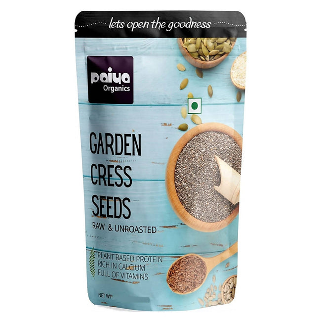 Paiya Organics Garden Cress Seeds Raw & Unroasted Hover Image