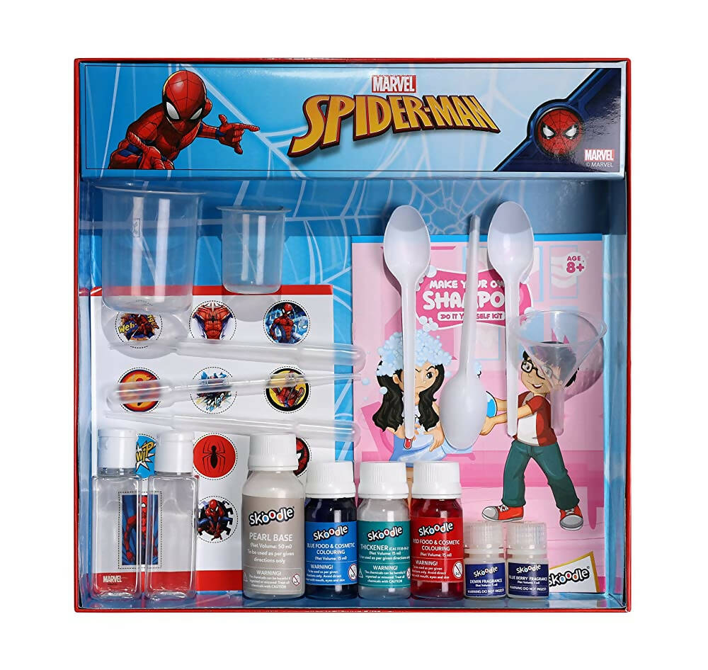 Skoodle Marvel Spiderman Make Your Own Shampoo - Do It Yourself Kit
