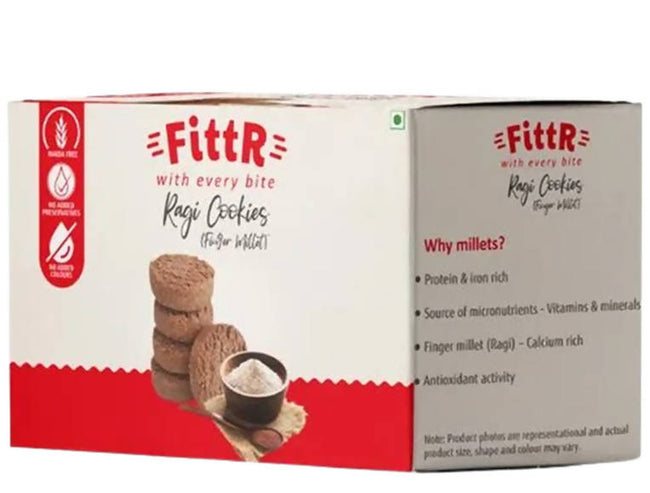 FittR biTes Ragi (Finger Millet) Cookies Hover Image