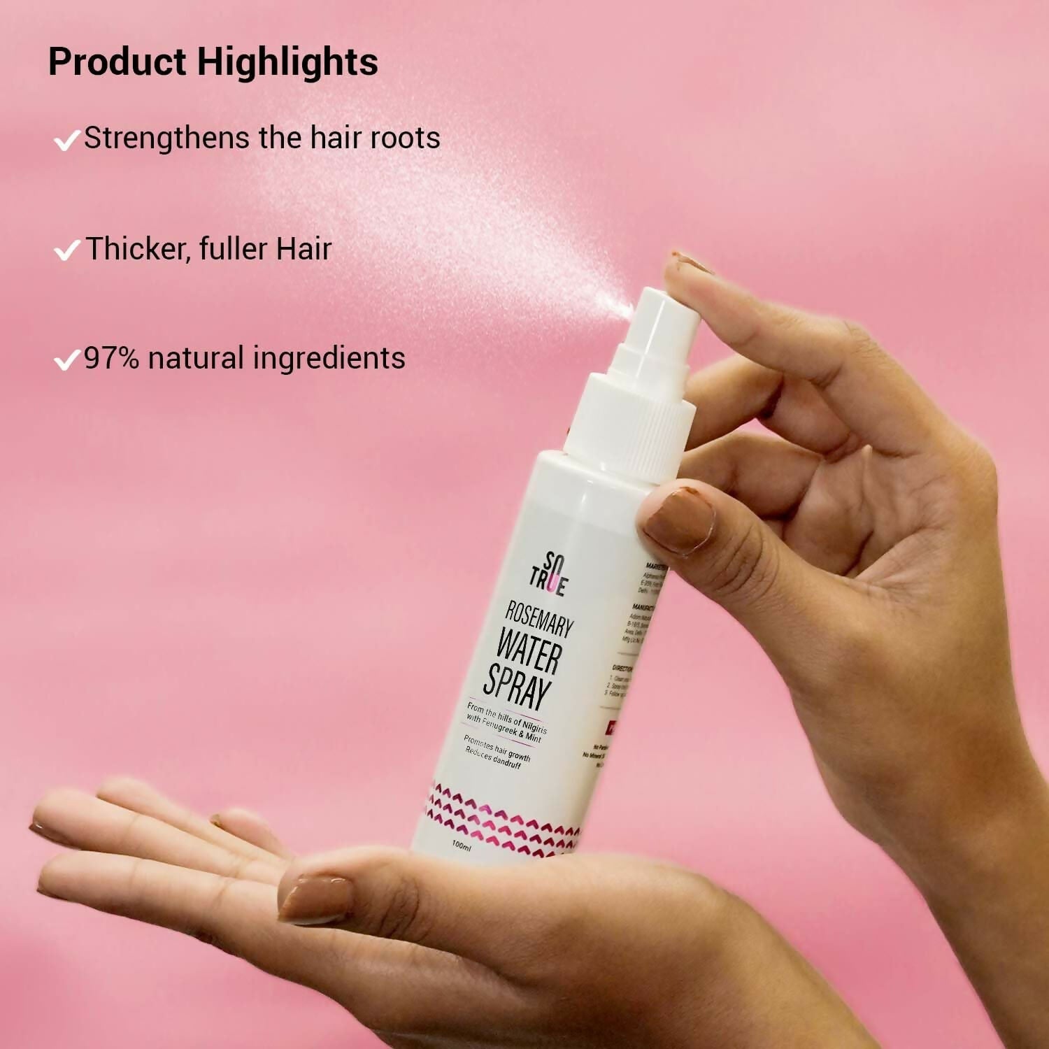 Sotrue Rosemary Water Spray For Hair Growth