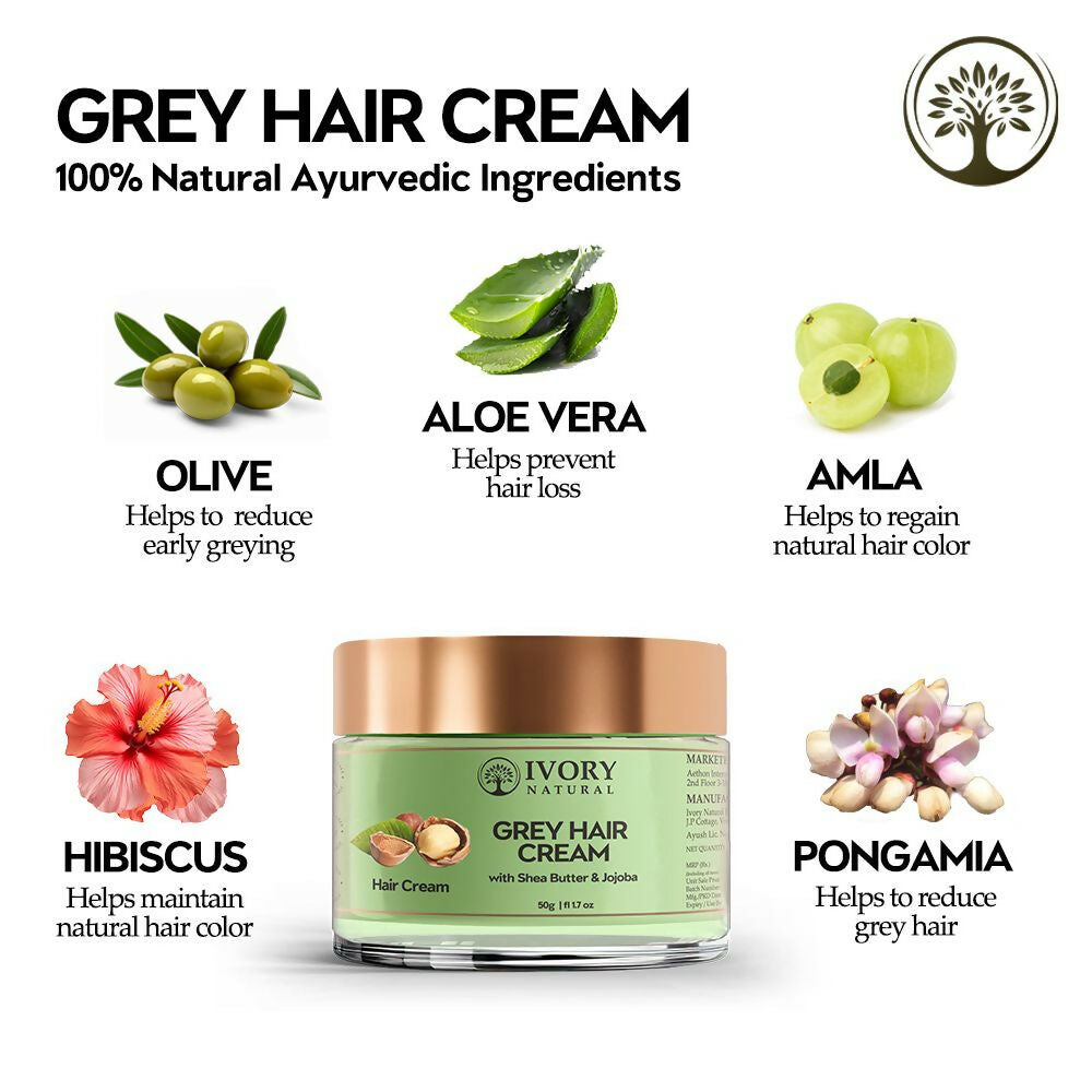 Ivory Natural Cream For Greys Restore Natural Hair Color