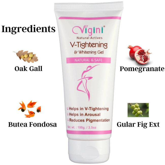 Vigini Natural Actives Vaginal V-Tightening Whitening Vagina Tight Moisturizer Lubricant Cream Gel Main Image