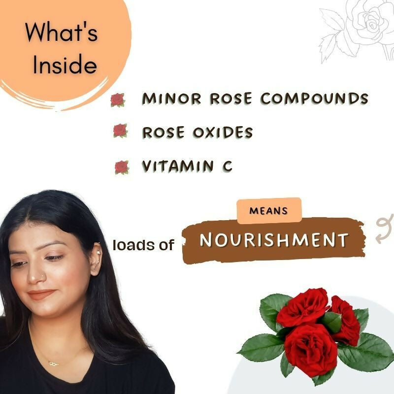 Mystiq Living Rose Water Pure & Natural Spray Face Toner, Gulab Jal For Skin & Hair