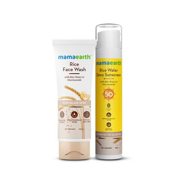 Mamaearth Rice Water Cleanse & Protect Combo Hover Image