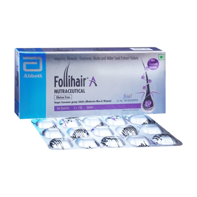 Follihair A Tablets Gluten Free Hover Image