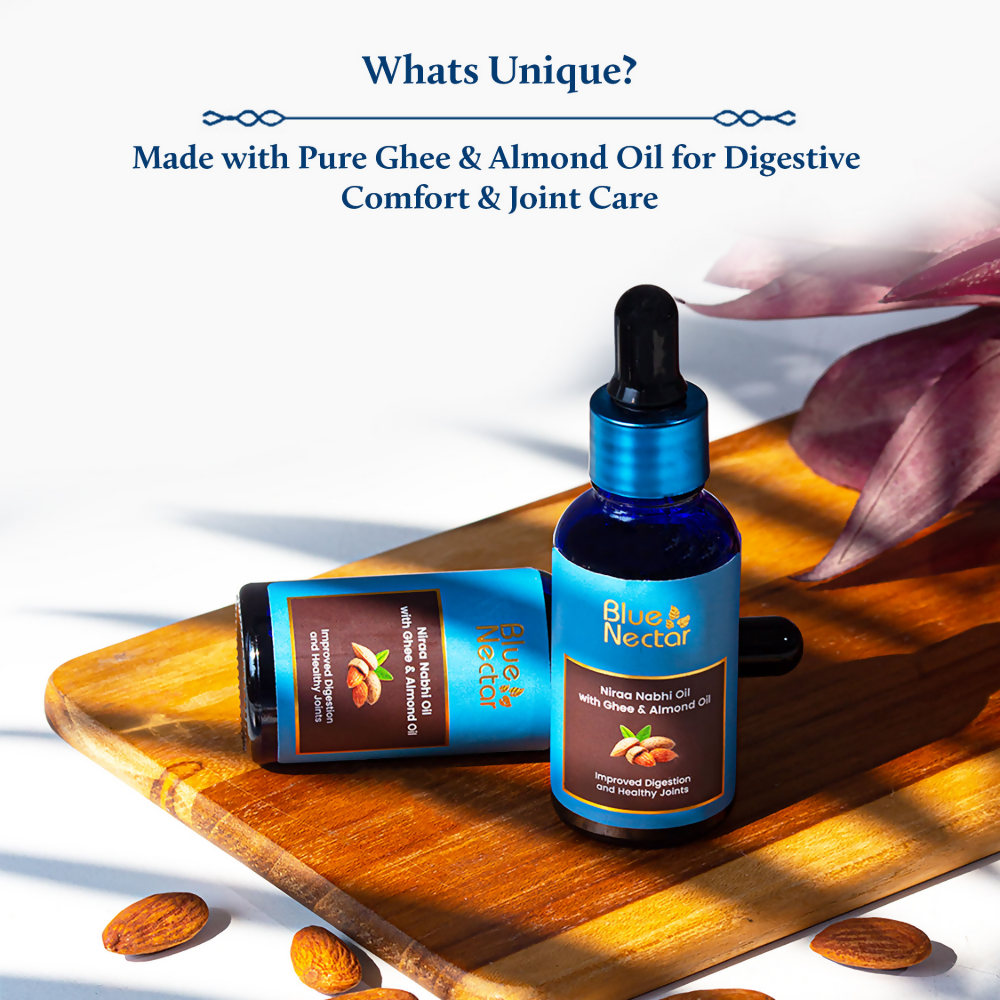 Blue Nectar Nabhi Oil With Pure Ghee & Almond Oil