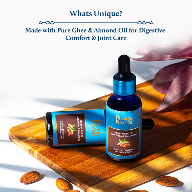 Blue Nectar Nabhi Oil With Pure Ghee & Almond Oil Main Image