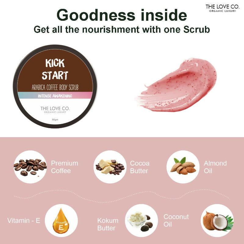 The Love Co. Kick Start Arabica Coffee Body Scrub