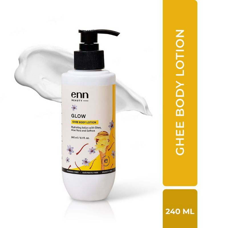 Enn Hydrating Body Lotion Cream With Ghee, Aloe Vera & Saffron