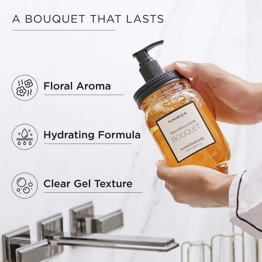 Kimirica Frangipani & Rose Scented Bouquet Hand Soap
