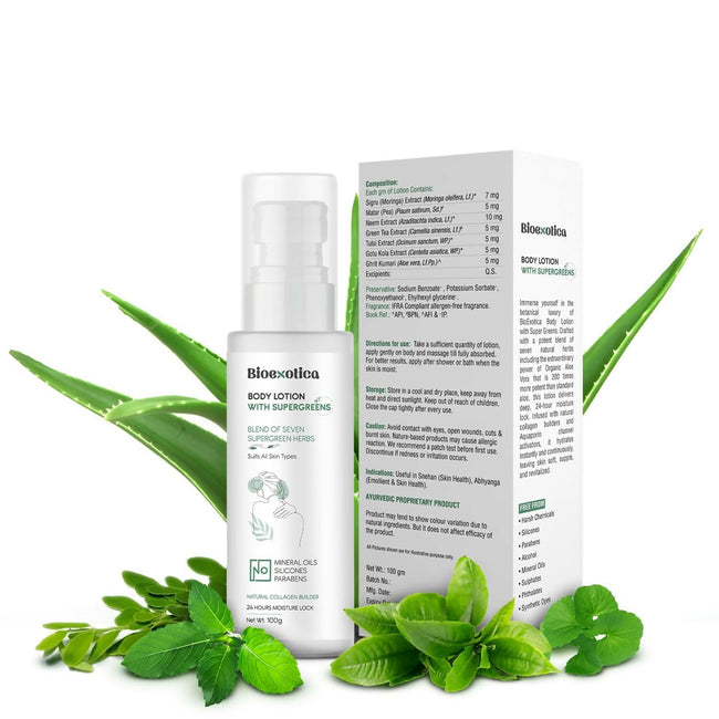 Bioexotica Body Lotion With Seven herbs For 24 hours Moisture Lock Main Image