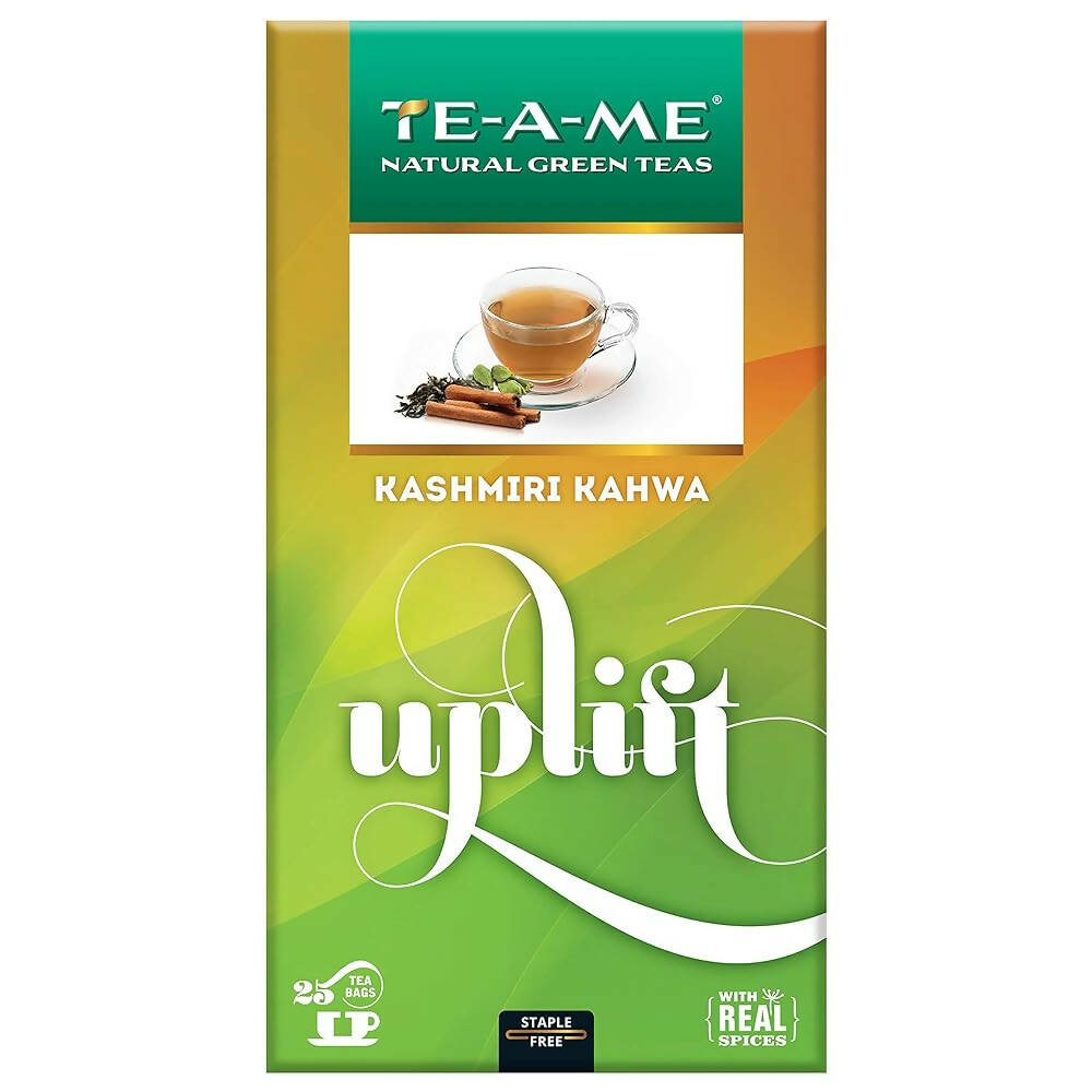 TE-A-ME Uplift Kashmiri Kahwa Natural Green Tea Bags