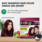 Indica Easy Hair Color Shampoo Burgundy