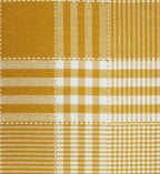 Airwill 100% Cotton Checkered Pattern 4 Seater Square Table Cover - Yellow