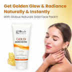 Globus Naturals Gold Radiance Anti Ageing & Brightening Face Pack