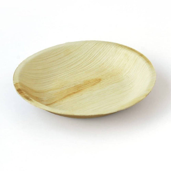Eco Friendly Areca Leaf 6" Round Shallow Plate Hover Image