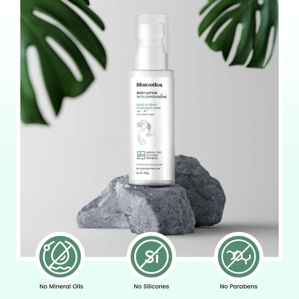 Bioexotica Body Lotion With Seven herbs For 24 hours Moisture Lock