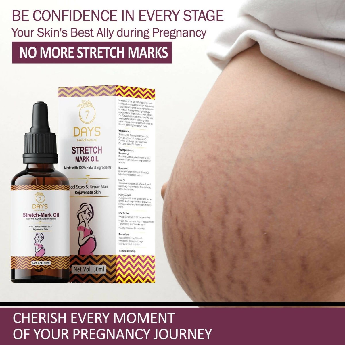 7 Days Stretch Mark Oil