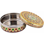 Handicraft Stainless Steel Multipurpose Storage Container , Steel Dry Fruit Box