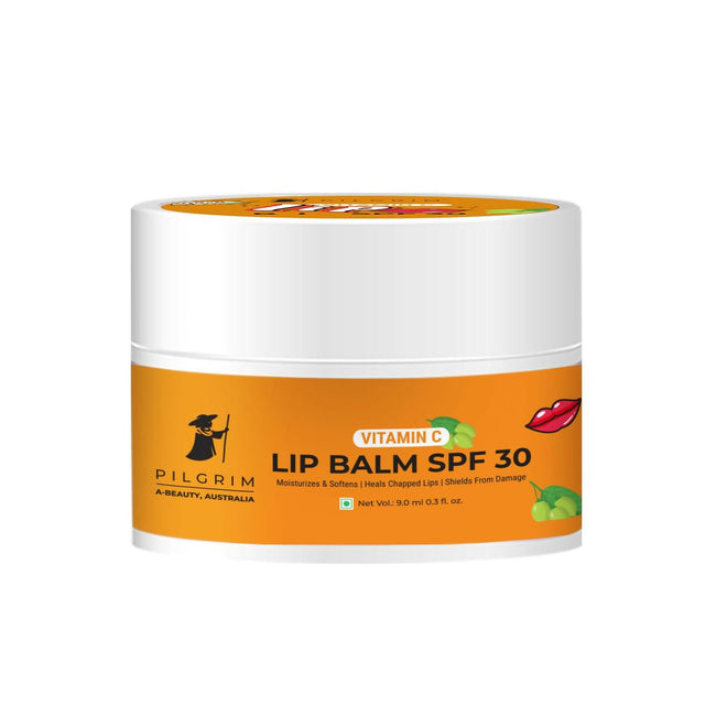 Pilgrim Vitamin C Lip Balm SPF 30 with Australian Kakadu Plum & Shea Butter For Smooth Soft Lips, Soothing & Hydrating Dry & Chapped Lips Hover Image