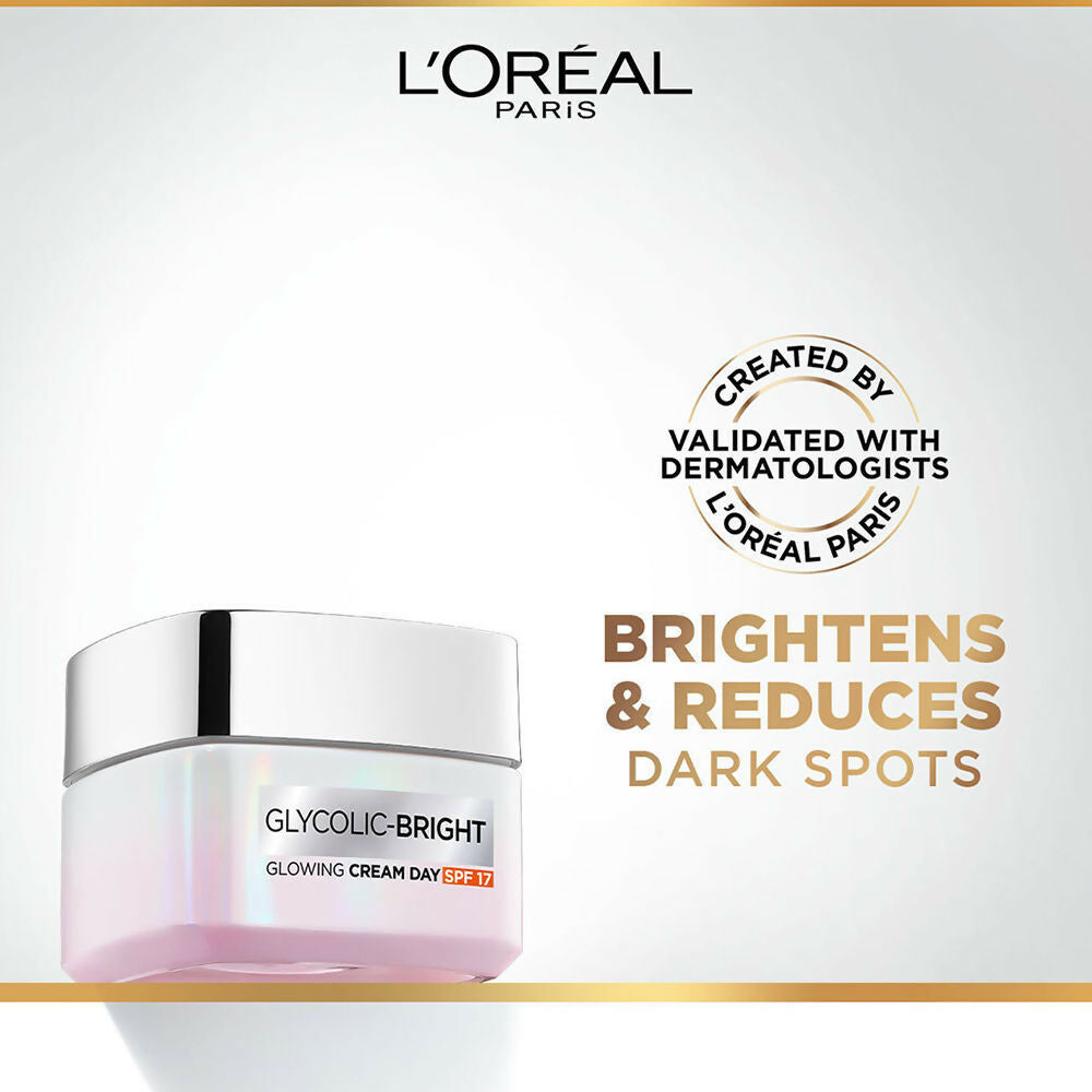L'Oreal Paris Glycolic Acid Glowing And Protecting CSMS (Cleanser, Serum, Moisturizer, Sunscreen) Regime Kit
