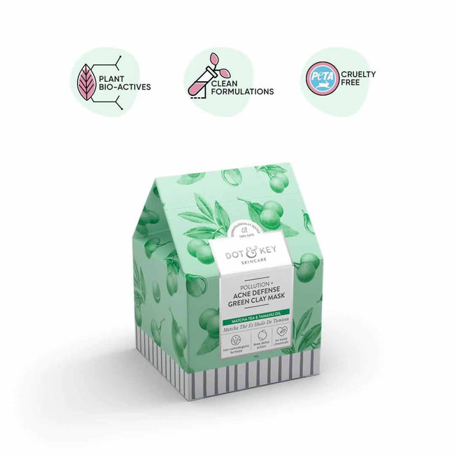 Dot & Key Pollution + Acne Defense Green Clay Face Mask Main Image