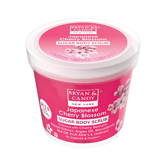 Bryan & Candy Japanese Cherry Blossom Sugar Body Scrub Hover Image