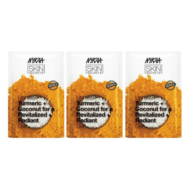 Nykaa Skin Secrets Indian Rituals Turmeric + Coconut Sheet Mask For Revitalized & Radiant Skin Hover Image