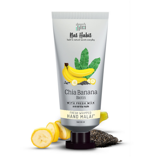 Nat Habit Chia Banana Biotin Hand Malai Hand Cream Main Image