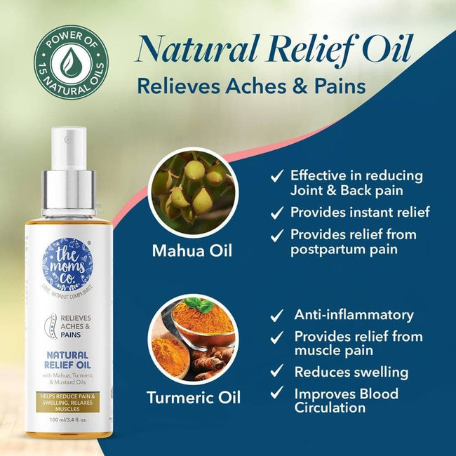 The Moms Co Natural Pain Relief Oil Main Image