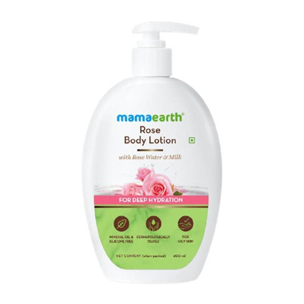 Mamaearth Rose Body Lotion with Rose Water and Milk For Deep Hydration Hover Image