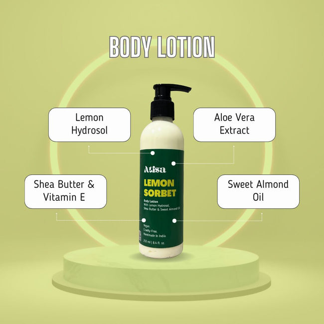 Atisa Lemon Sorbet Body Lotion Main Image