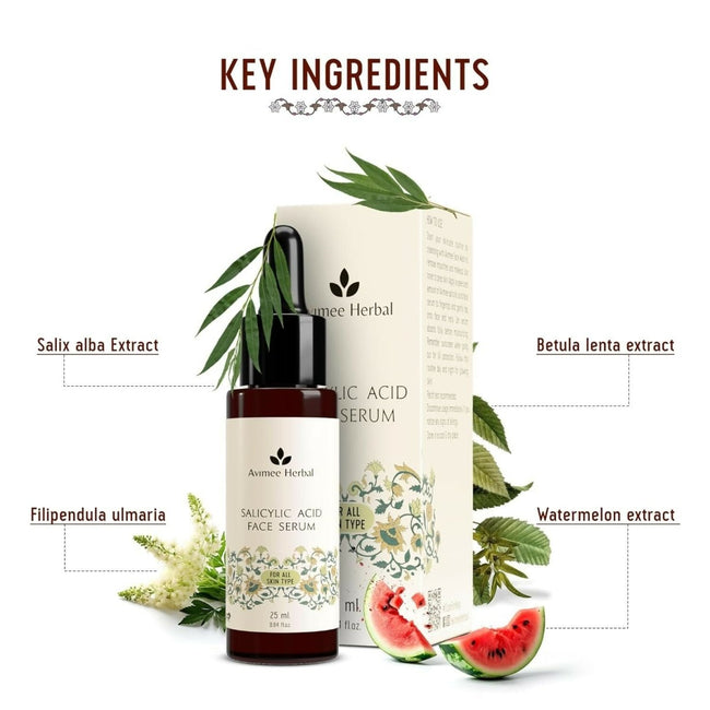 Avimee Herbal Salicylic Acid Face Serum For Acne, Blackheads & Open Pores Main Image