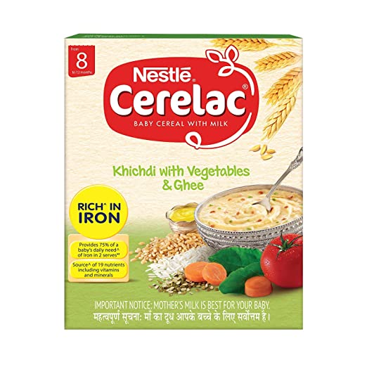 Nestle Cerelac Baby Cereal With Milk - Khichdi With Vegetables & Ghee Hover Image
