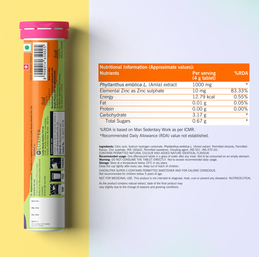 Chicnutrix Korean Clear Skin Routine Combo - Super C + Illume Sheet Mask