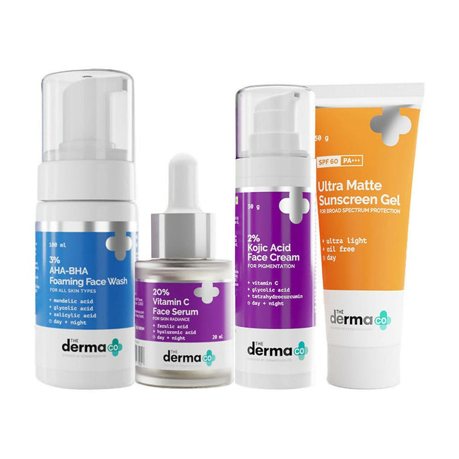 The Derma Co I-Beauty CSMS (Cleanser, Serum, Moisturizer, Sunscreen) For Pigmentation Combo Hover Image