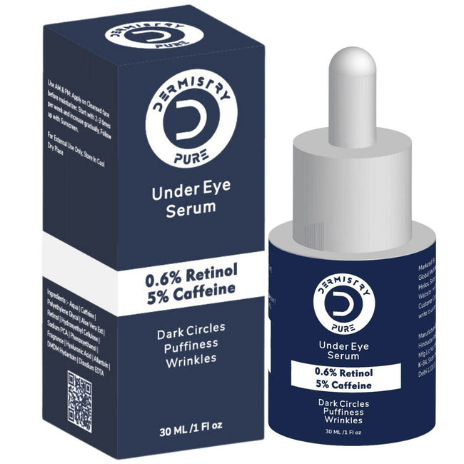 Dermistry 0.6% Retinol 5% Caffeine Under Eye Face Serum Main Image