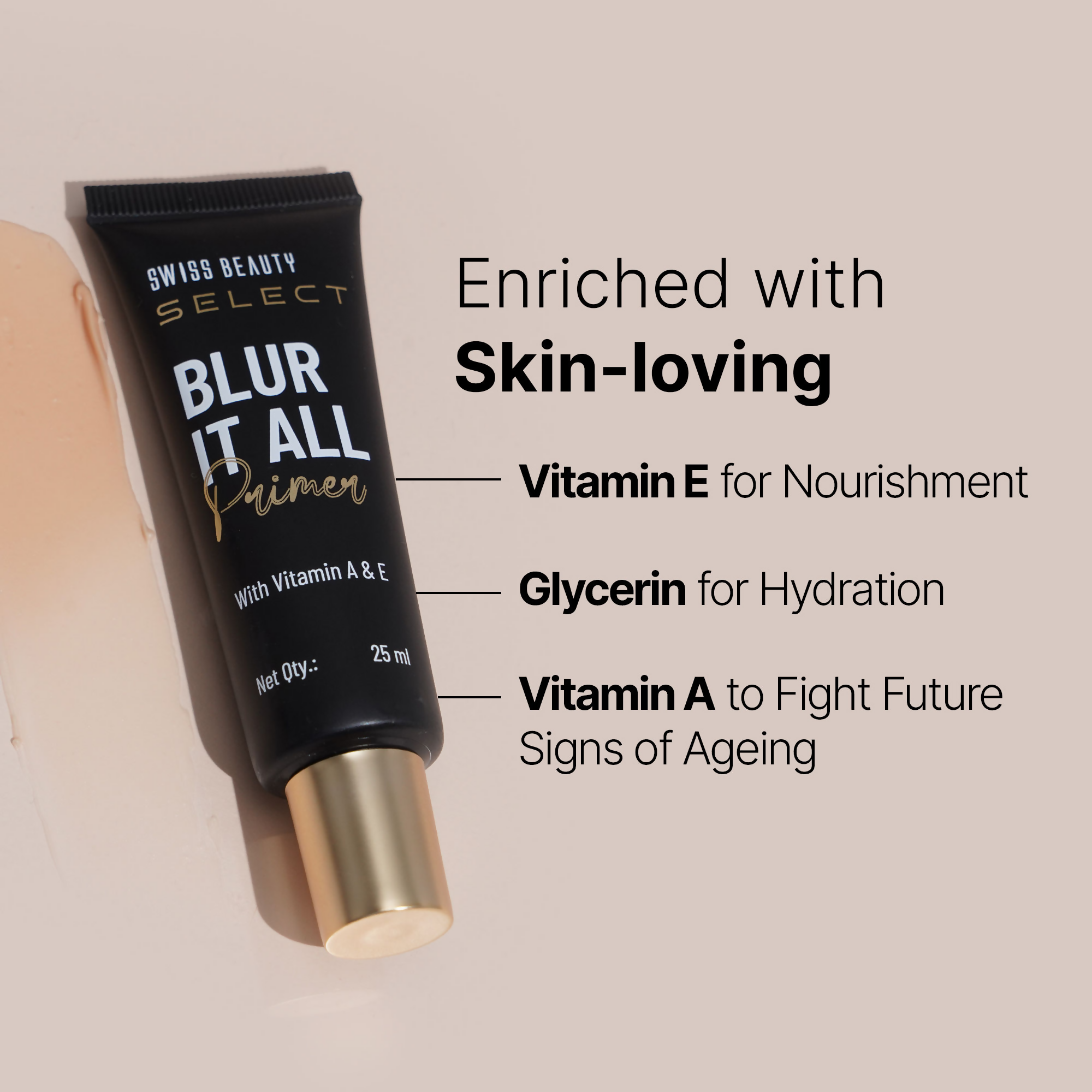 Swiss Beauty Select Blur It All Primer With Vitamin A & E