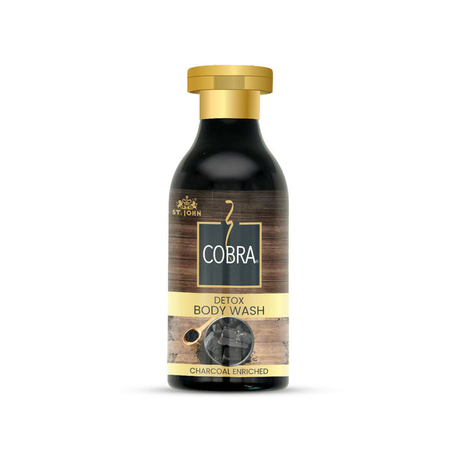 ST.JOHN Cobra Activated Charcoal Enriched Body Wash for Deep Cleansing, Detox & Refreshing Fragrance For All Skin Types Hover Image