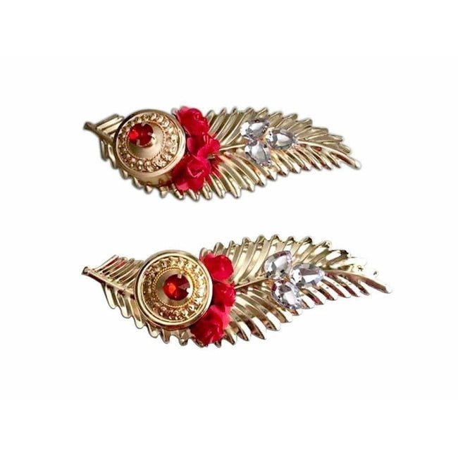 Leaf Shaped Kumkum Holder - 1 Piece Hover Image