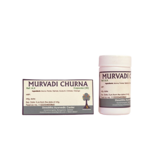 Shreshtha Herbals Murvadi Churna Capsules Hover Image
