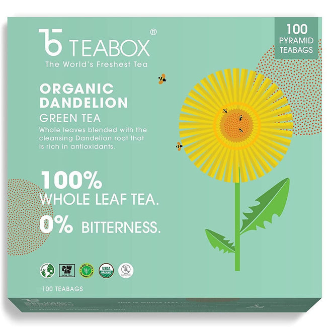 Teabox Organic Dandelion Green Tea Bags Hover Image