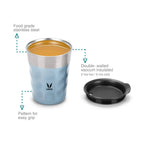 Vaya Popcup Insulated Coffee Mug Tumbler With Lid - 250 ml (Blue)